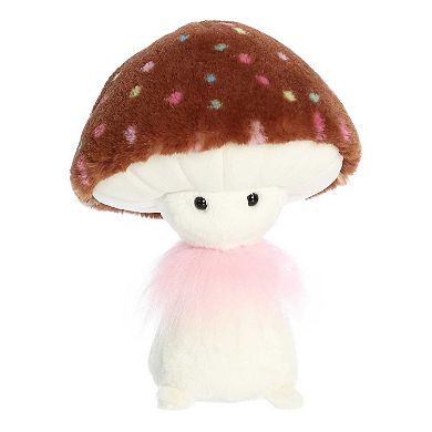 Aurora Small Brown Fungi Friends 9" Chocolate Cupcake Vibrant Stuffed Animal