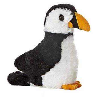 Aurora Small Black Mini Flopsie 8" Puffin Adorable Stuffed Animal