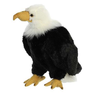 Aurora Medium Black Wild Life 10.5" Regal Eagle Playful Stuffed Animal