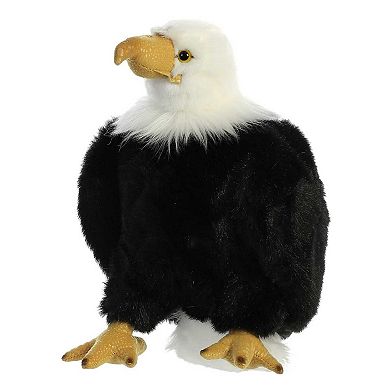Aurora Medium Black Wild Life 10.5" Regal Eagle Playful Stuffed Animal
