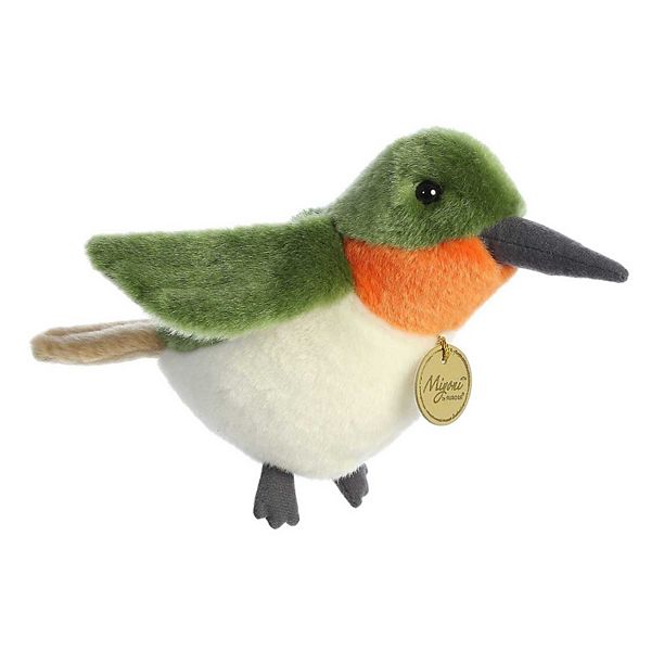 Aurora Small Green Miyoni 9" Ruby-throated Hummingbird Adorable Stuffed ...