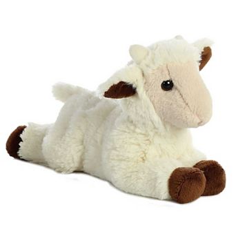 Aurora Small White Mini Flopsie 8" Goat Kid Adorable Stuffed Animal