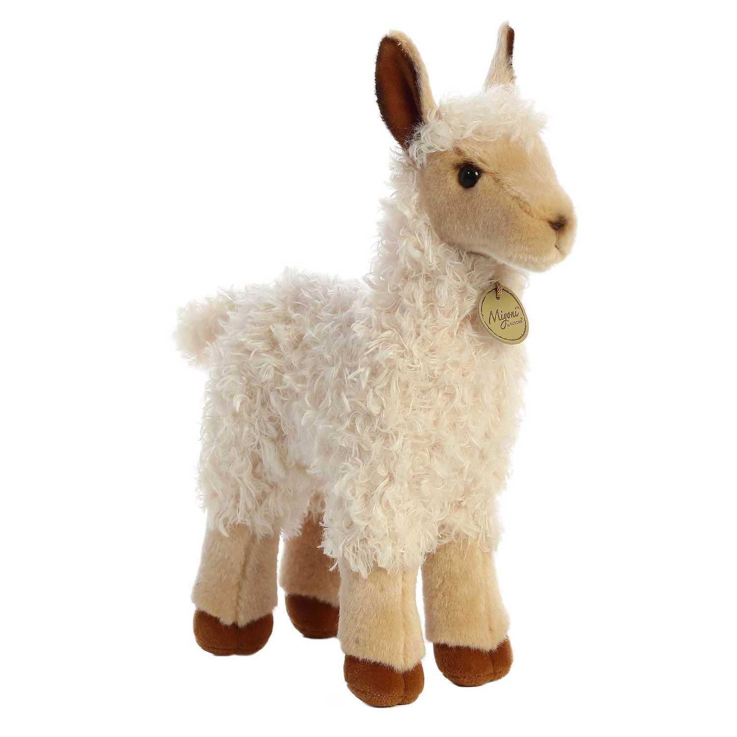 Детская мягкая игрушка Aurora Medium Tan Miyoni 12" Llama Adorable Stuffed Animal — фото 1