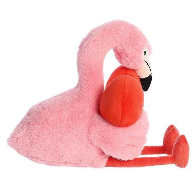 Aurora Medium Pink Valentine Heart Huggers 11" Fiora Flamingo Heartwarming Stuffed Animal