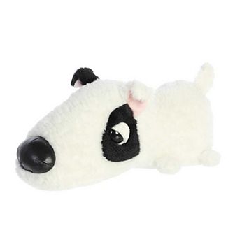 Aurora Medium White Schnozzles 11" Bronte Bull Terrier Playful Stuffed Animal
