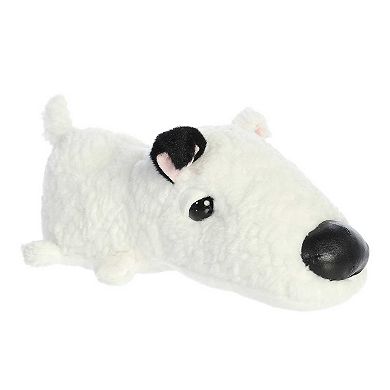 Aurora Medium White Schnozzles 11" Bronte Bull Terrier Playful Stuffed Animal