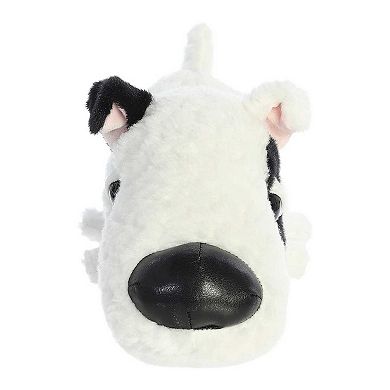 Aurora Medium White Schnozzles 11" Bronte Bull Terrier Playful Stuffed Animal