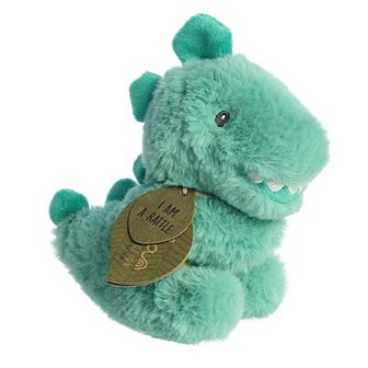 Ebba Small Green Eco Ebba 6" Ryker Rex Rattle Baby Stuffed Animal