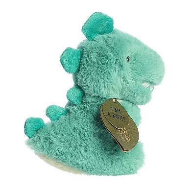 Ebba Small Green Eco Ebba 6" Ryker Rex Rattle Baby Stuffed Animal