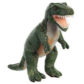 Aurora Medium Green Dinos & Dragons 11" Tyrannosaurus Rex Ferocious Stuffed Animal