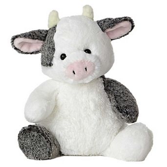 Aurora Medium White Sweet & Softer 12" Clementine Cow Snuggly Stuffed Animal