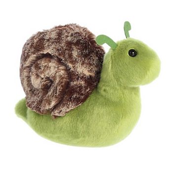 Aurora Small Green Mini Flopsie 8" Slow Snail Adorable Stuffed Animal