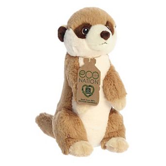 Aurora Medium Brown Eco Nation 10" Meerkat Eco-friendly Stuffed Animal
