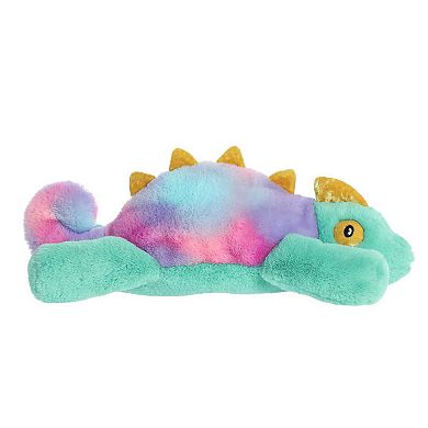 Aurora Large Green Snoozles 16" Chameleon Laid-back Stuffed Animal