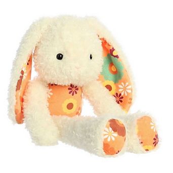 Aurora Large Cream Spring 14" Retro Bunny Vibrant Stuffed Animal