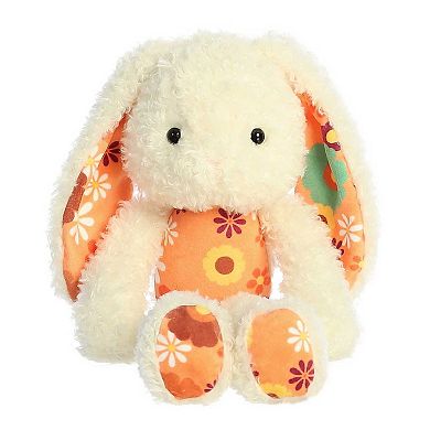 Aurora Large Cream Spring 14" Retro Bunny Vibrant Stuffed Animal