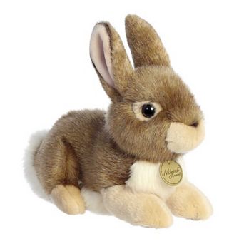 Aurora Medium Brown Miyoni 11" Eastern Cottontail Rabbit Adorable Stuffed Animal