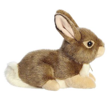 Aurora Medium Brown Miyoni 11" Eastern Cottontail Rabbit Adorable Stuffed Animal