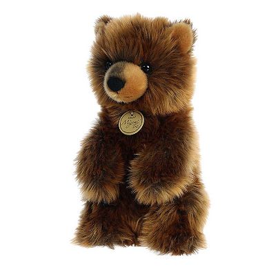 Aurora Medium Brown Miyoni Tots Sitting Pretty 10" Grizzly Bear Cub ...