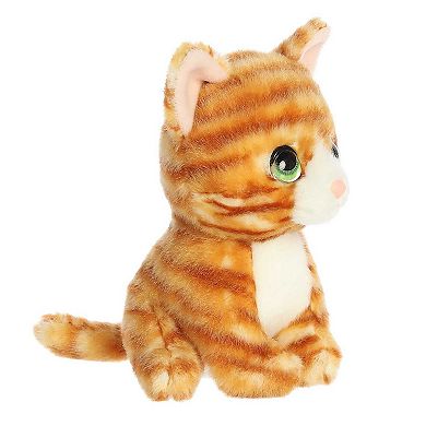 Aurora Small Orange Petites 7" Nacho Orange Tabby Expressive Stuffed Animal