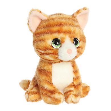 Aurora Small Orange Petites 7" Nacho Orange Tabby Expressive Stuffed Animal