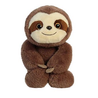 Aurora Medium Brown Flopsie 12" Smiles Sloth Adorable Stuffed Animal
