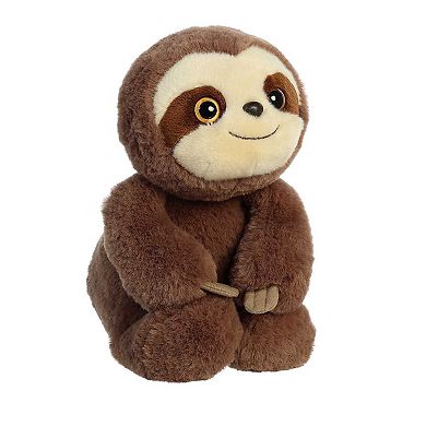 Aurora Medium Brown Flopsie 12" Smiles Sloth Adorable Stuffed Animal