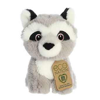 Aurora Mini Gray Eco Nation 5" Raccoon Eco-friendly Stuffed Animal