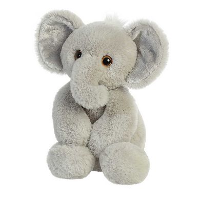Aurora Medium Gray Flopsie 12" Ed Elephant Adorable Stuffed Animal