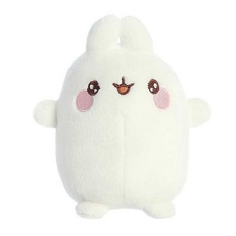 Aurora Mini White Molang 5" Excited Molang Playful Stuffed Animal