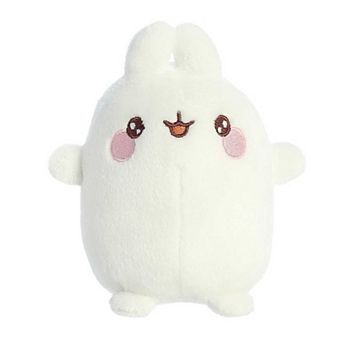 Aurora Mini White Molang 5" Excited Molang Playful Stuffed Animal