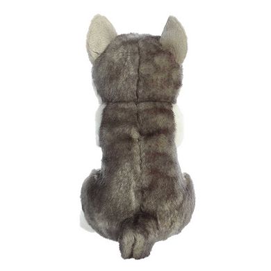Aurora Medium White Miyoni Tots Sitting Pretty 10" Husky Pup Adorable Stuffed Animal