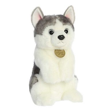 Aurora Medium White Miyoni Tots Sitting Pretty 10" Husky Pup Adorable Stuffed Animal