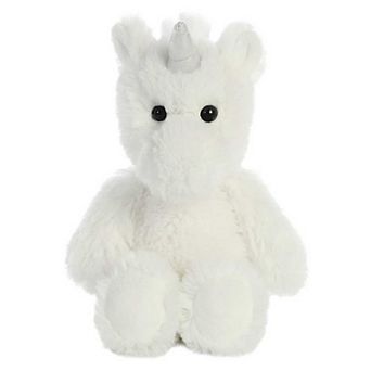 Aurora Small White Cuddly Friends 8" Unicorn Playful Stuffed Animal