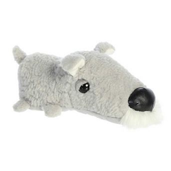 Aurora Medium Grey Schnozzles 11" Sinclair Schnauzer Playful Stuffed Animal