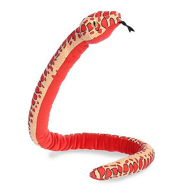 Aurora X-large Orange Snake 51.5" Kusheez Playful Stuffed Animal