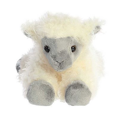 Aurora Small White Mini Flopsie 8" Black Face Sheep Adorable Stuffed Animal