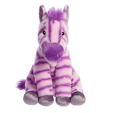Aurora Medium Purple Destination Nation 12" Purple Zebra Adventurous Stuffed Animal