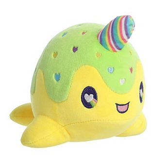 Aurora Small Yellow Tasty Peach 7" Neon Lollipop Nomwhal Enchanting Stuffed Animal