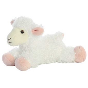 Aurora Small White Mini Flopsie 8" Lana Adorable Stuffed Animal