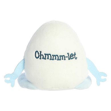 Aurora Mini White Eggspressions 3.5" Ohmm-let Punny Stuffed Animal