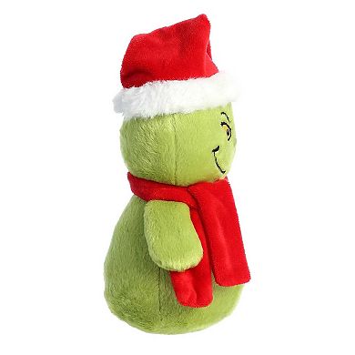 Aurora Small Green Dr. Seuss 8" Grinch Snowman Whimsical Stuffed Animal