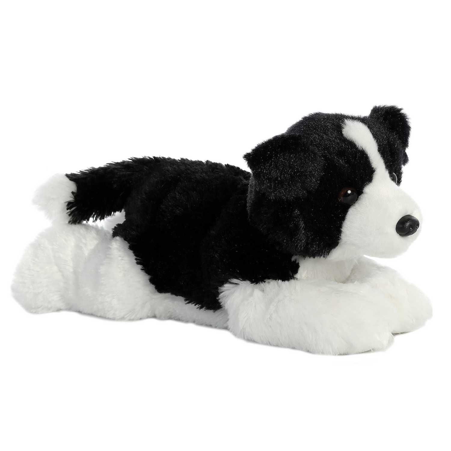 Детские мягкие игрушки Aurora Medium Black Flopsie 12" Border Collie Adorable Stuffed Animal