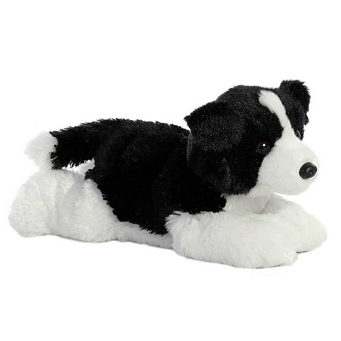 Детские мягкие игрушки Aurora Medium Black Flopsie 12" Border Collie Adorable Stuffed Animal