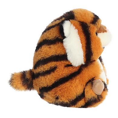 Aurora Mini Orange Rolly Pet 5" Terrific Tiger Round Stuffed Animal