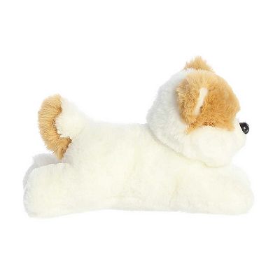 Aurora Small White Mini Flopsie 8" Pom The Pup Adorable Stuffed Animal
