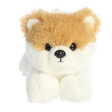 Aurora Small White Mini Flopsie 8" Pom The Pup Adorable Stuffed Animal