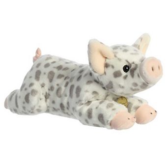 Aurora Large White Miyoni 15" Spotted Piglet Adorable Stuffed Animal