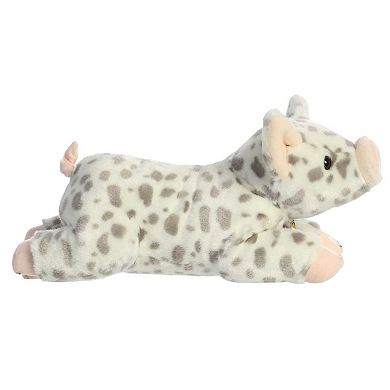 Aurora Large White Miyoni 15" Spotted Piglet Adorable Stuffed Animal