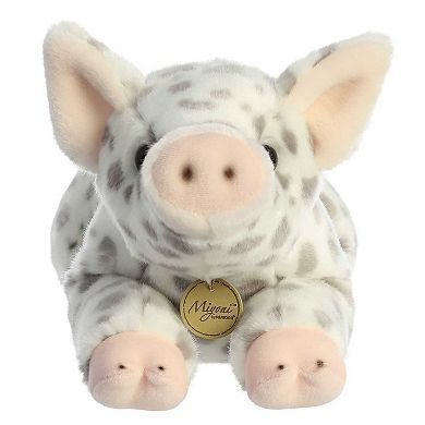 Aurora Large White Miyoni 15" Spotted Piglet Adorable Stuffed Animal